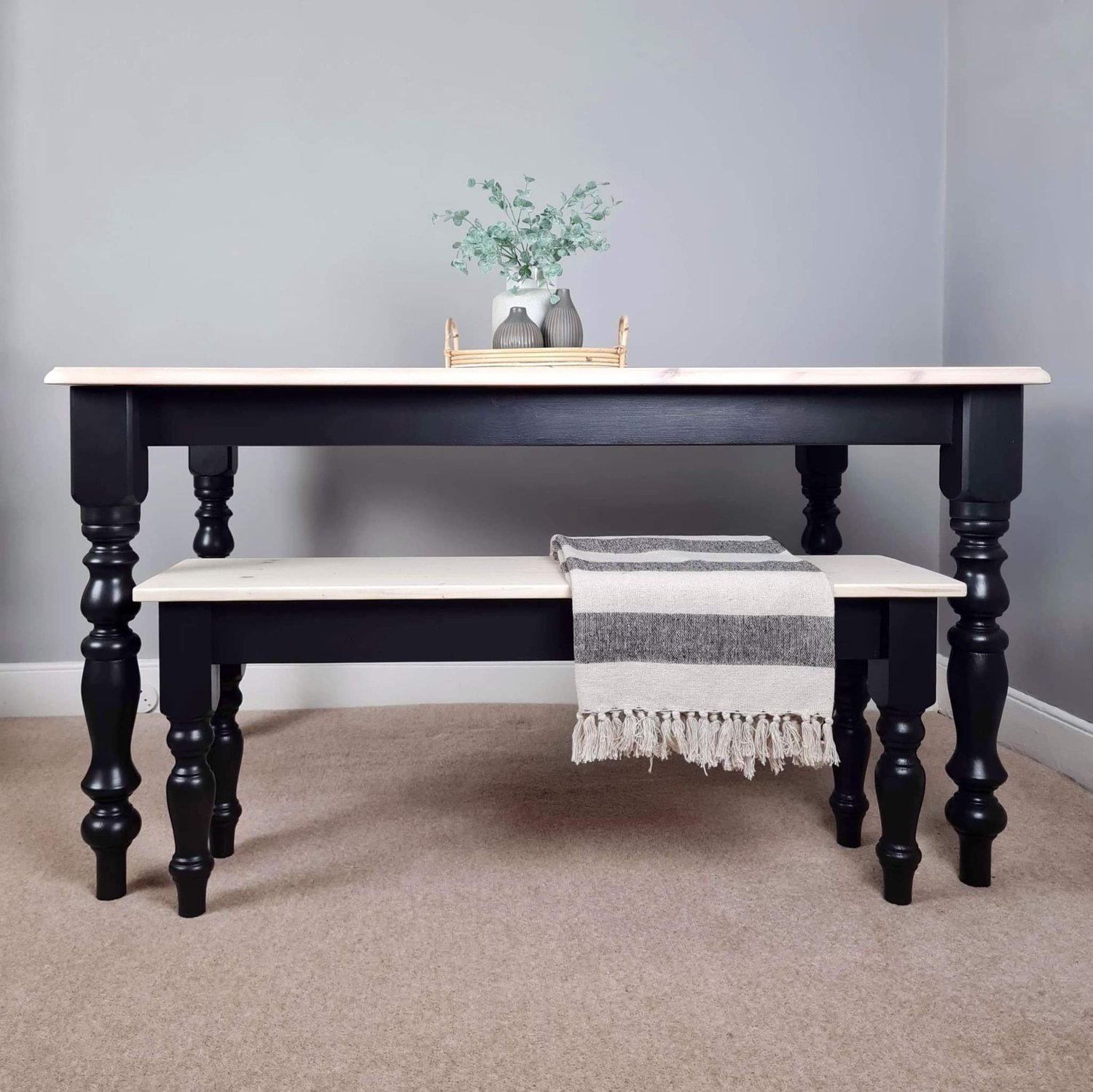 Blonde wood console table deals