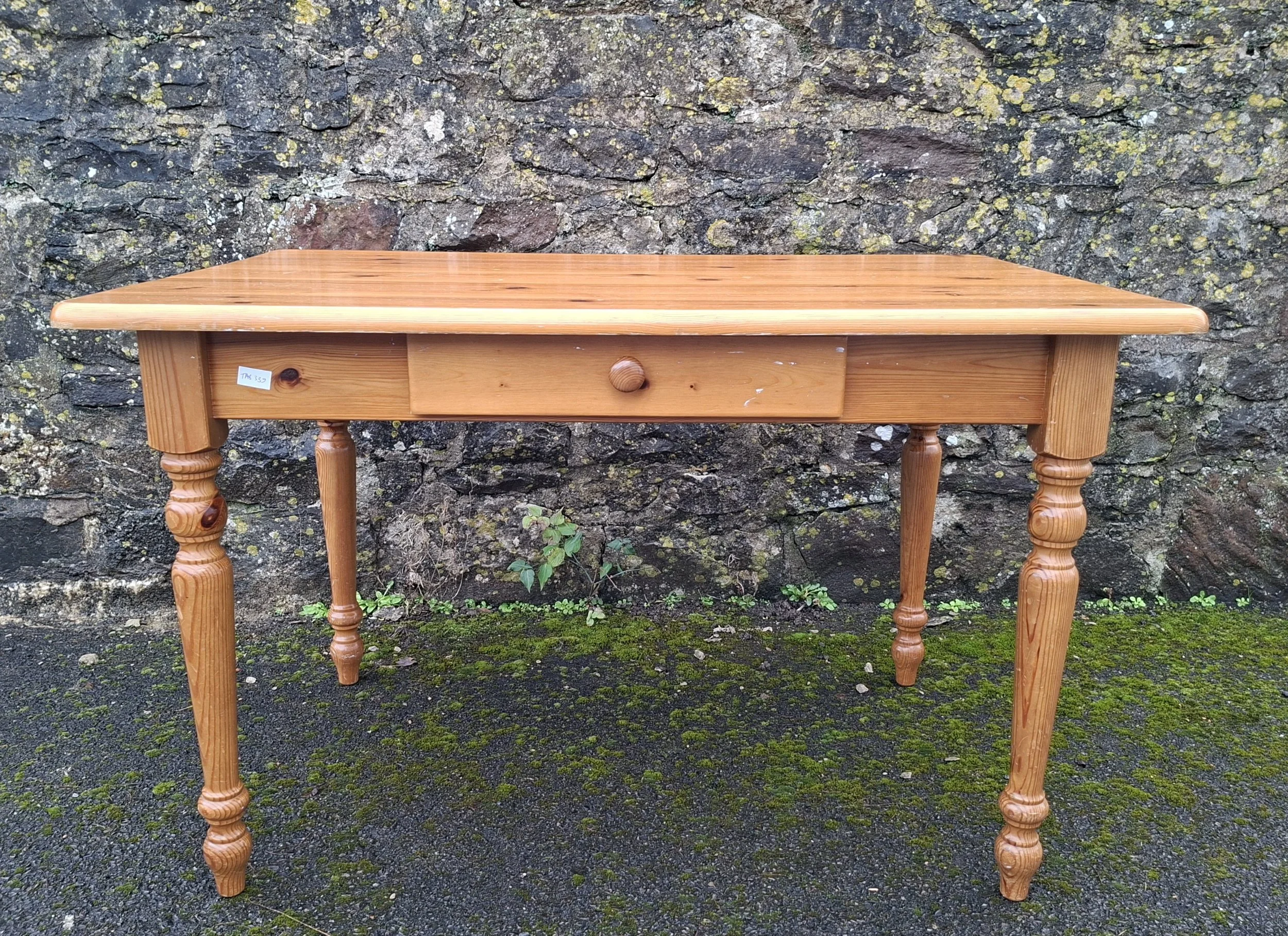 4 foot pine farmhouse table - painted to order