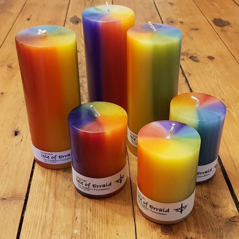 Rainbow Candles from Erraid