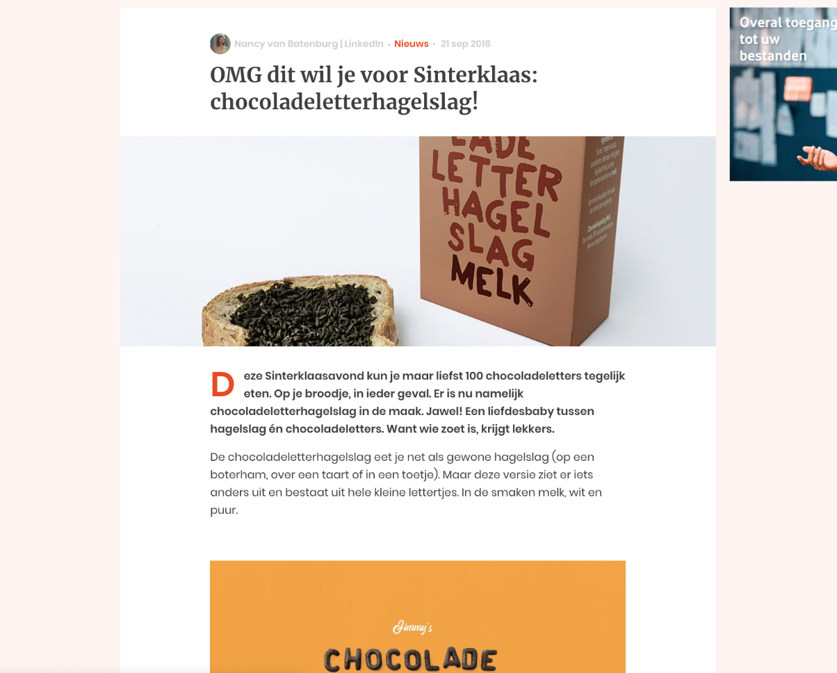 Chocoladeletterhagelslag