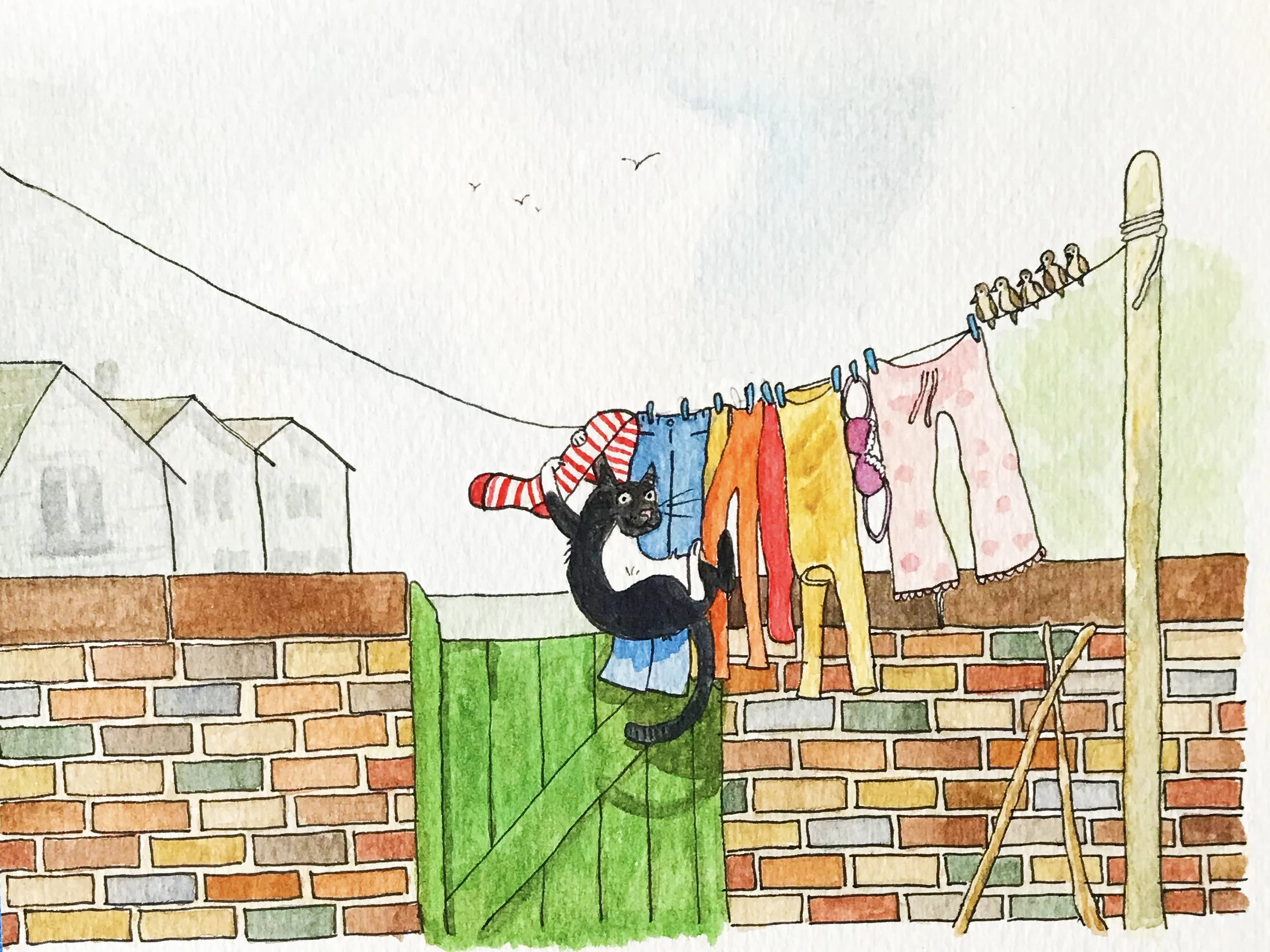 The Great Escape. Watercolor