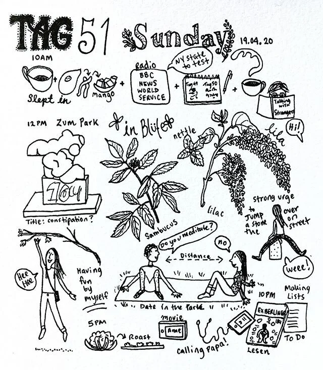 Day 51. Zum Park. 
#inkillustration #botanicalillustration #botanicalillustrations #illustration #dailyjournal #journaling #sketchbook #sketch #dailydiary #diary #illustrationnow #livinginberlin #berlin #volkspark #sonntag #freizeit #foraging #bl&uum