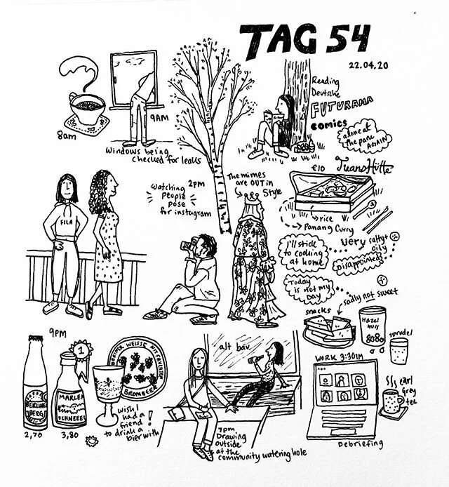 Day 54. Wandering the streets people spotting. 
#inkillustration #illust #illustration #penandinkalliance #inkart #dailyjournal #journaling #urbansketching #livinginberlin #blackandwhite #sketching #posing #berlinerweisse #volkspark #mitnehmen #takeo