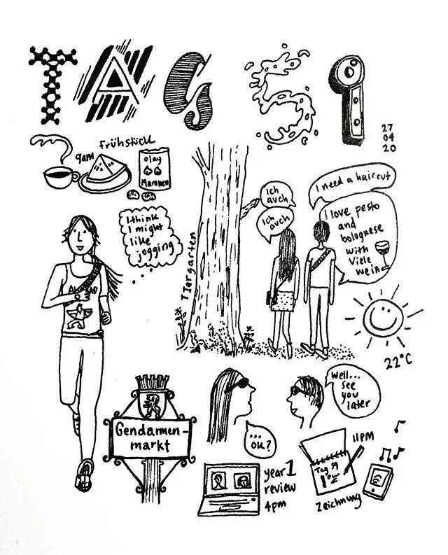 Day 59. A sunny walk through the Tiergarten

#inkillustration #illustrationart #illustration #comic #dailyjournal #livinginberlin #k&uuml;nstlerin #berlin #jogging #penandinkalliance #micronpen #doodle #urbansketchers