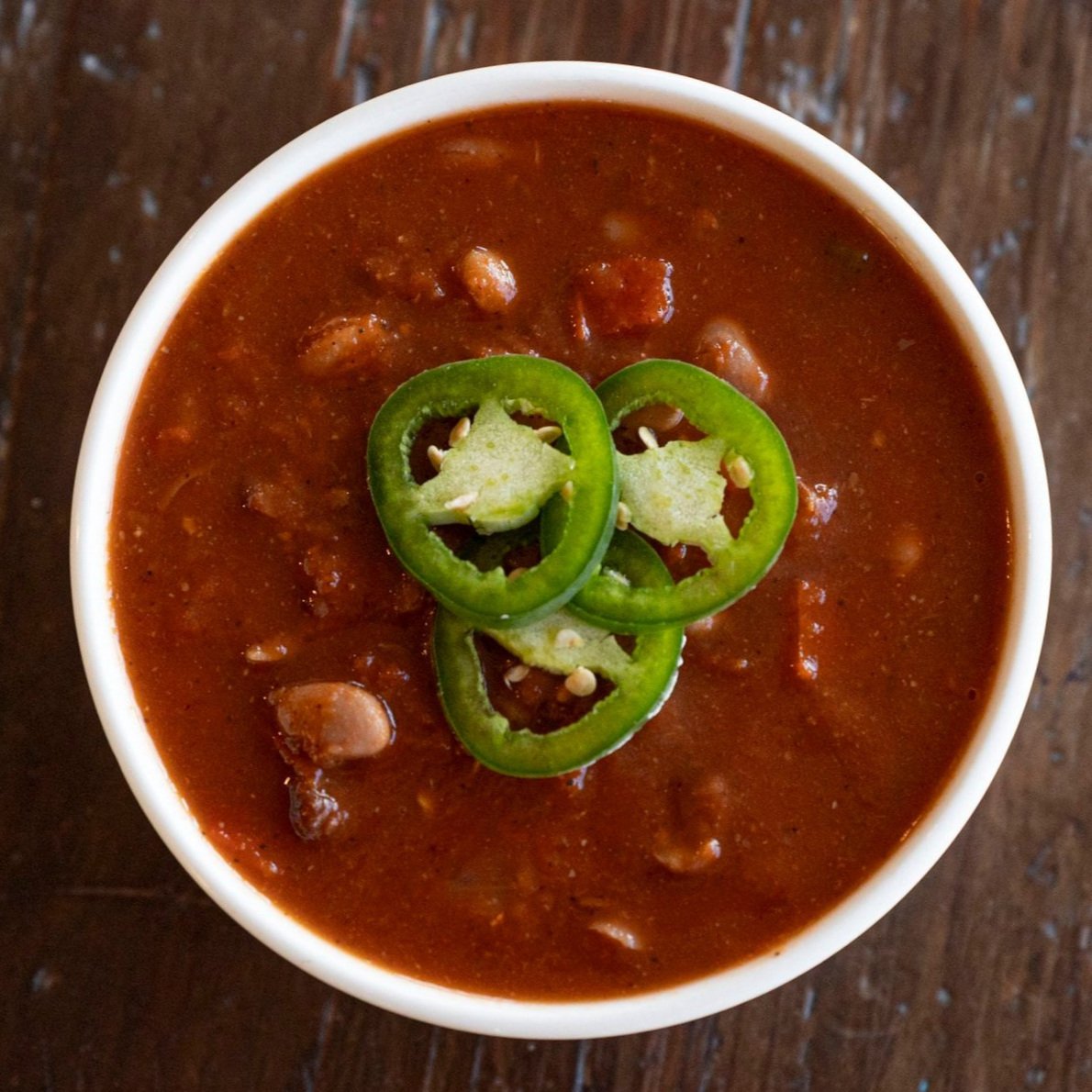 Three Bean Vegetarian Chili