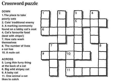 Feline clever? Have a go at our Cat Crosssword!