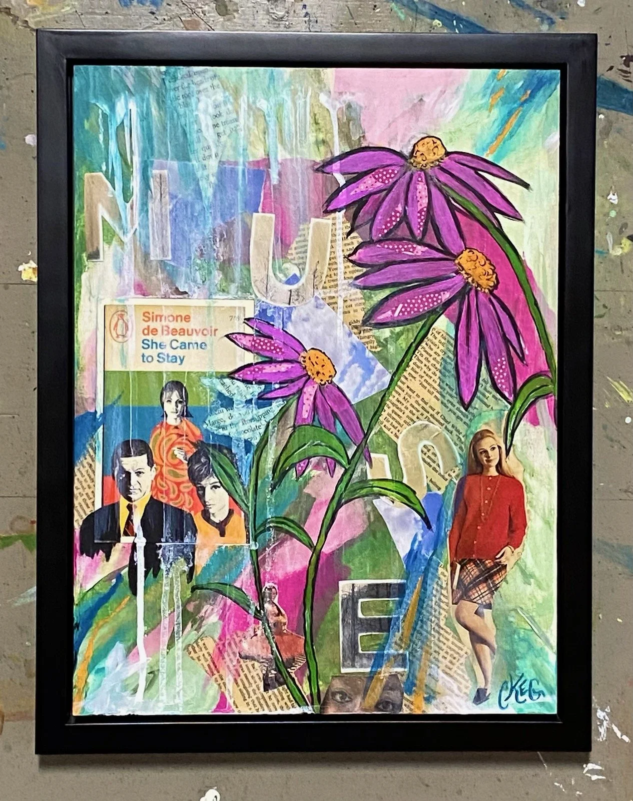  “Simone” Size: 18 × 14 inches - $320    Please contact me for information or to purchase this piece. 