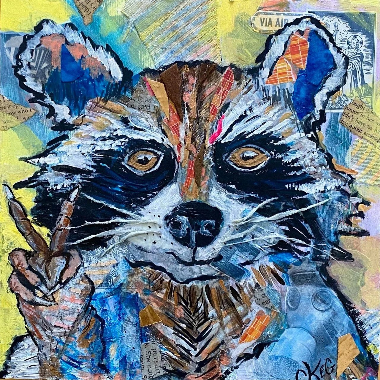“Rita” Size: 8 × 8 inches - SOLD Please contact me for more information about this piece
