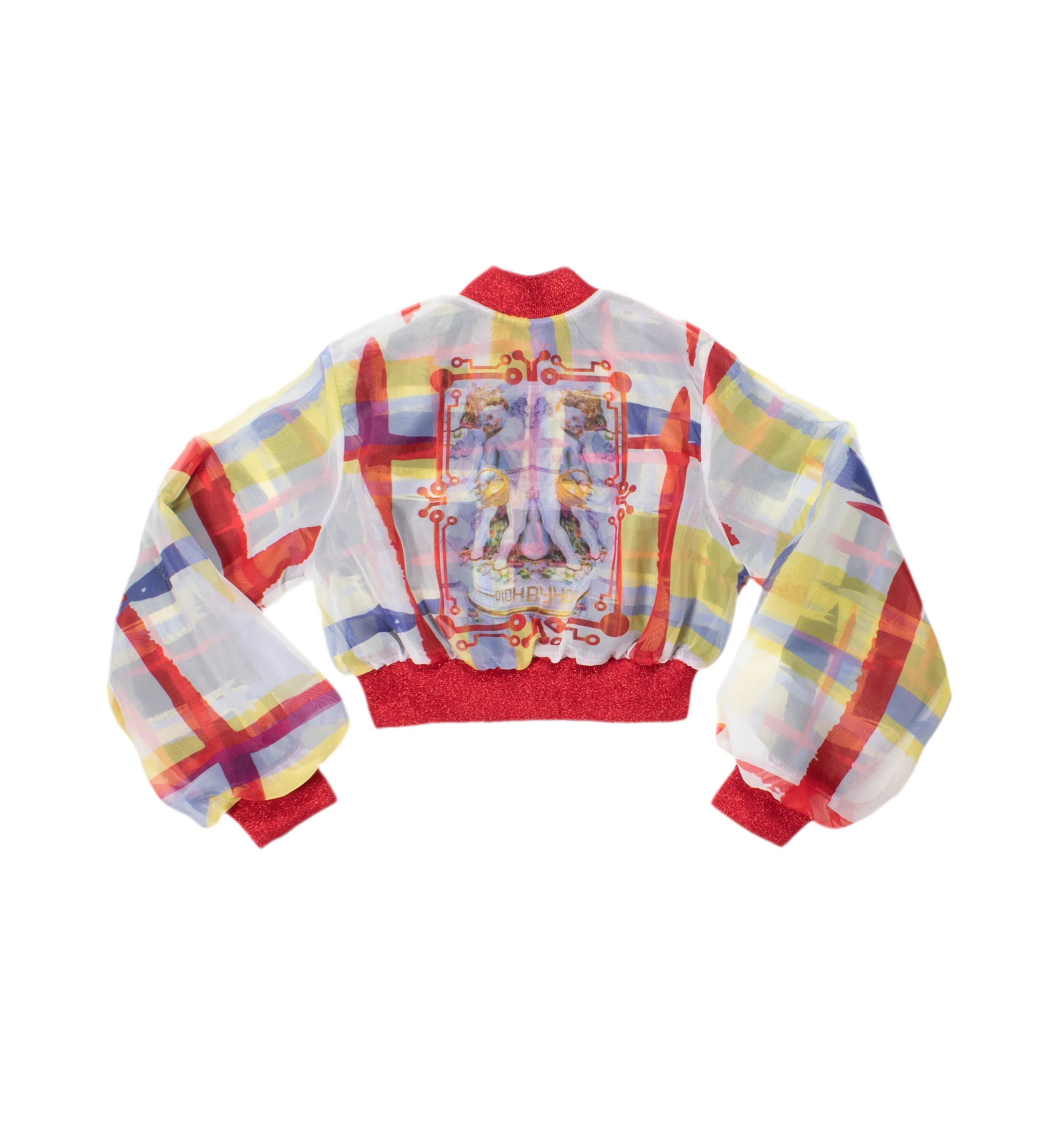 REVERSIBLE ANGEL CROPPED BOMBER