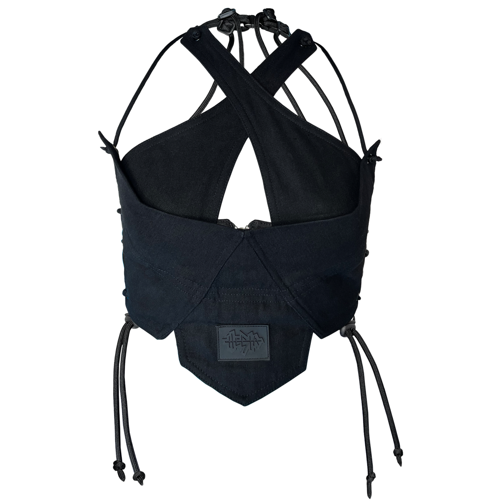 HESTA Void Corset Halter — HESTA