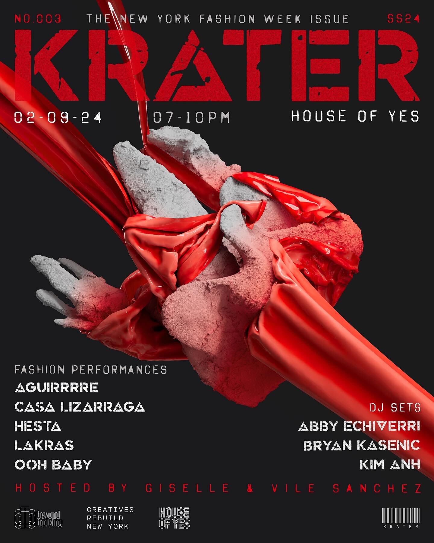 So excited to announce we are showing Feb 9th with @wearekrater at @houseofyesnyc!! Tix available in out bio and at:

https://hestaverse.com/krater-hesta-runway