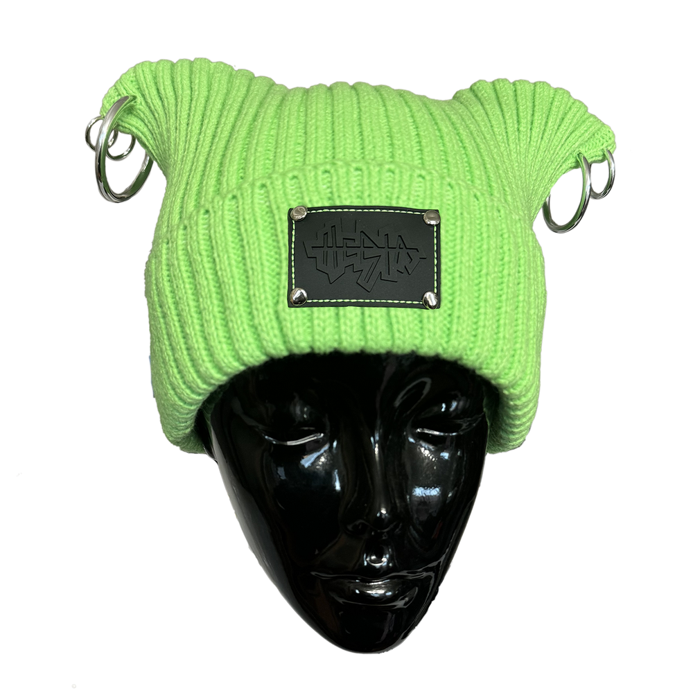 帽子 TTTMSW / Lame beanie 24SS SLIME GREEN Lil' Gremlin BEANIE (GOLD OR SILVER) — HESTA