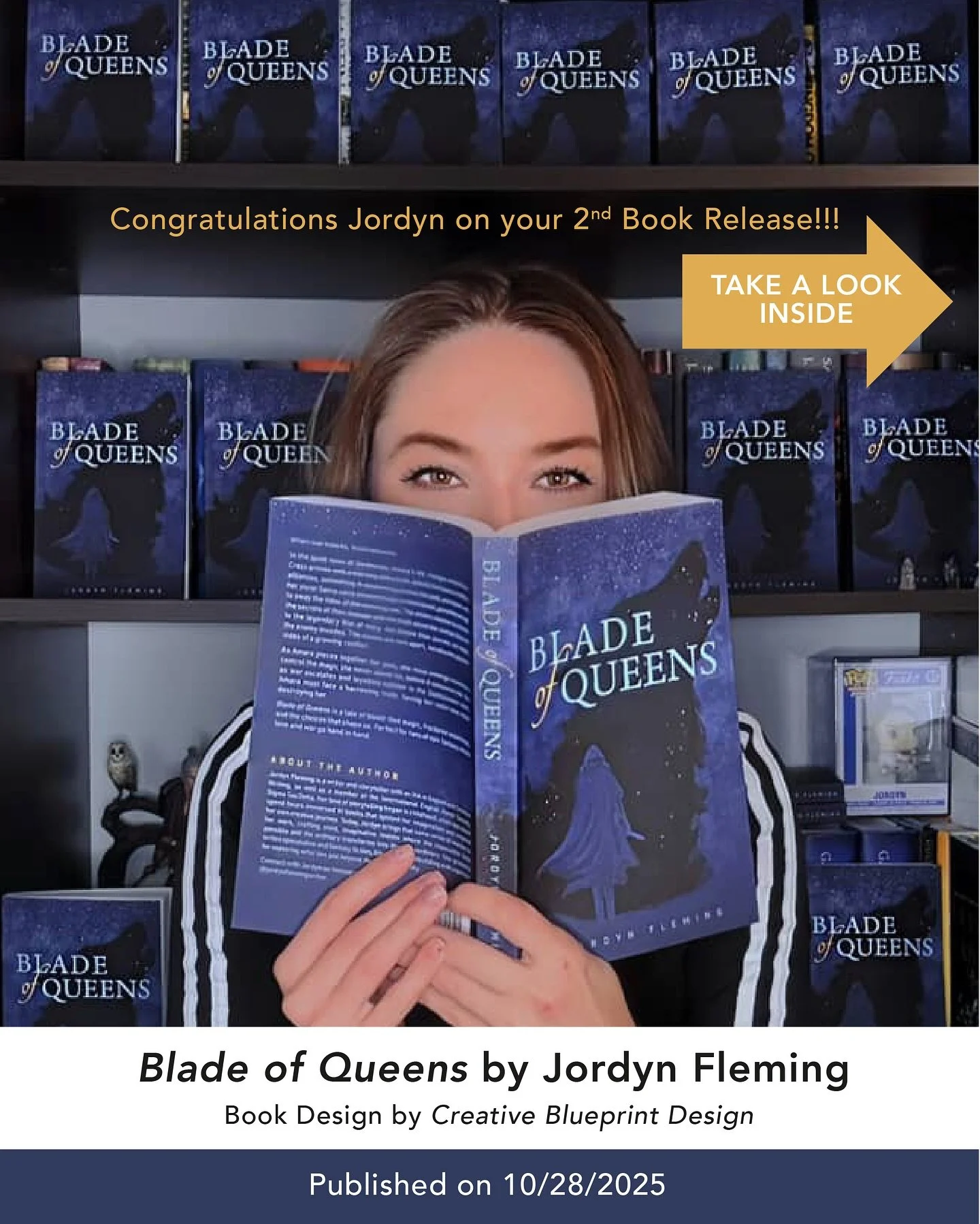 Congratulations to Jordyn @jordynflemingwriter for publishing her second book Blade of Queens!
&nbsp;
Jordyn&rsquo;s book is an epic, sword and sorcery, dark, political, fantasy action and adventure novel. Find the full blurb in the picture carousel 
