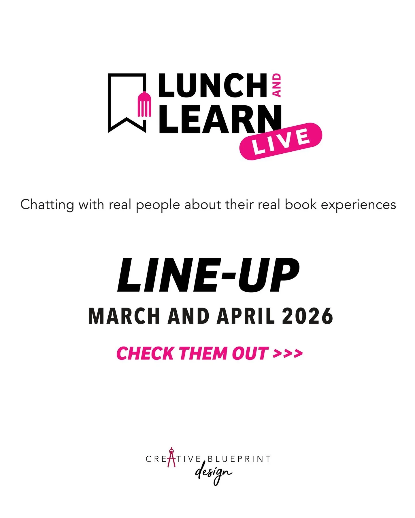 ✨ Lunch &amp; Learn Live &mdash; March + April Line-Up ✨

Talking to real people about real book experiences.

We have an incredible schedule coming up, and you won&rsquo;t want to miss these conversations:

MARCH 2026

3.12.26 &mdash; Grace Kavanaug