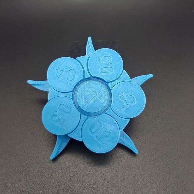 Printed the MakersMuse @angusdeveson tolerance test on the Prusa I3 MK3 and all the wheels unlocked with ease! 
#3dprinted #additivemanufacturing #3dprinters #thingiverse #prusai3mk3
#ender3pro #crealityender3 #3dprintingservice #3dprintedmodels #3dm