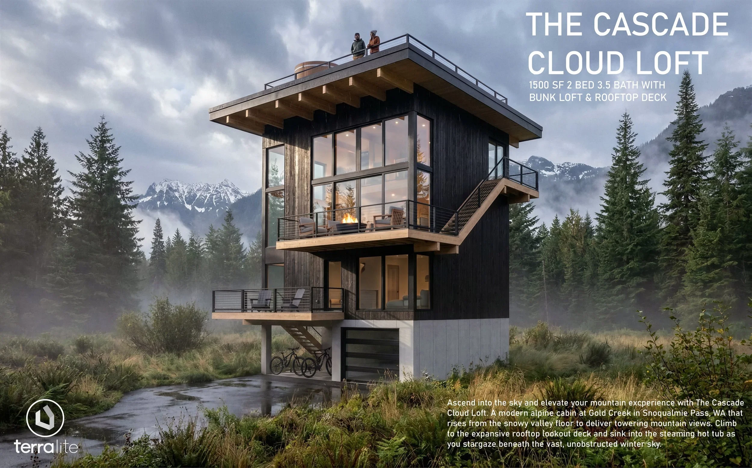 Checkout our new Pre-Designed Cabins for Evolution project’s new starwater development at Snoqualmie Pass, wa