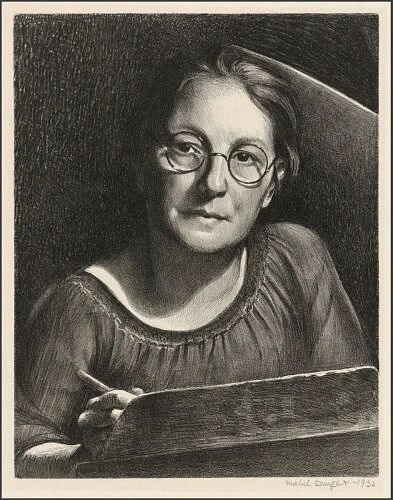 Mabel Dwight, Mabel Dwight Self-Portrait, 1932, lithograph on paper, National Portrait Gallery, Smithsonian Institution; the Ruth Bowman and Harry Kahn Twentieth-Century American Self-Portrait Collection