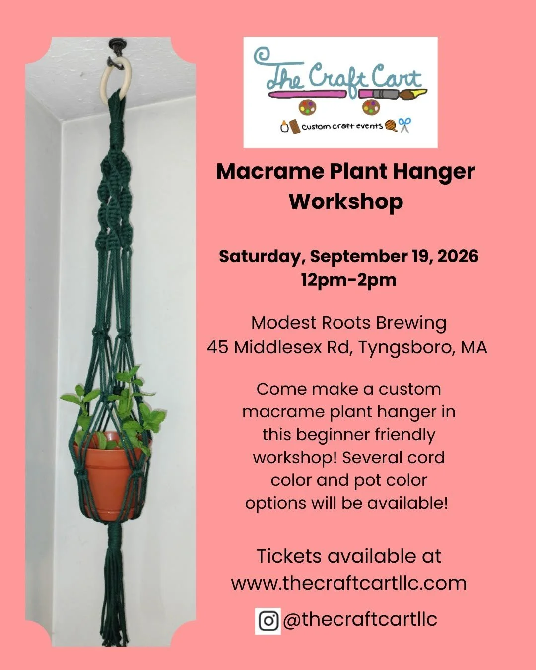 Macrame Plant Hanger Workshop