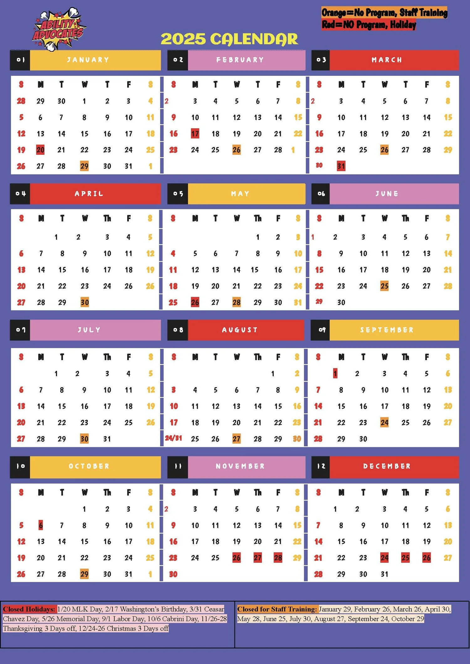 Schedule Ability Advocates