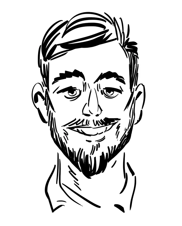 This is not my face. This is a drawing of my face.