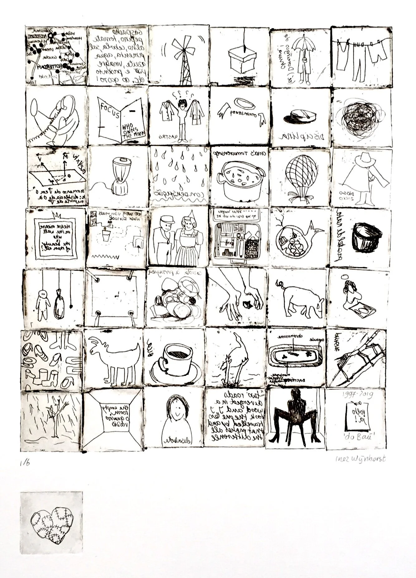  Do Baú, 1997-2019. Água-forte. 40x30cm 