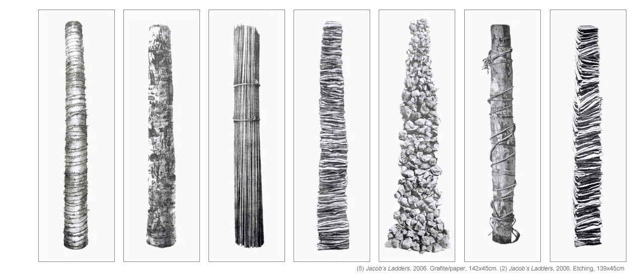  Graphite on paper (1-5) Aqua-tint (6-7) 150x50cm. 2006 