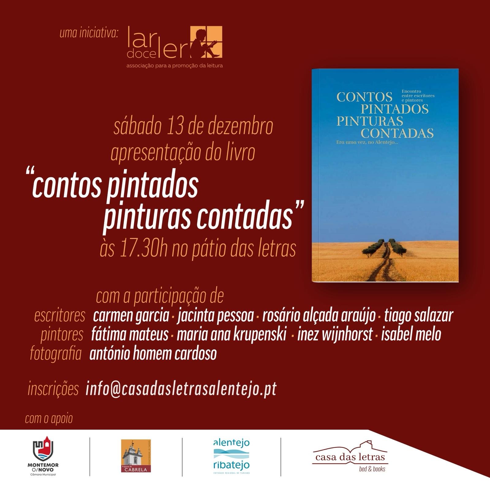 Lançamento do livro, fruto da residência artística: ‘Contos Pintadas, Pinturas Contadas’.