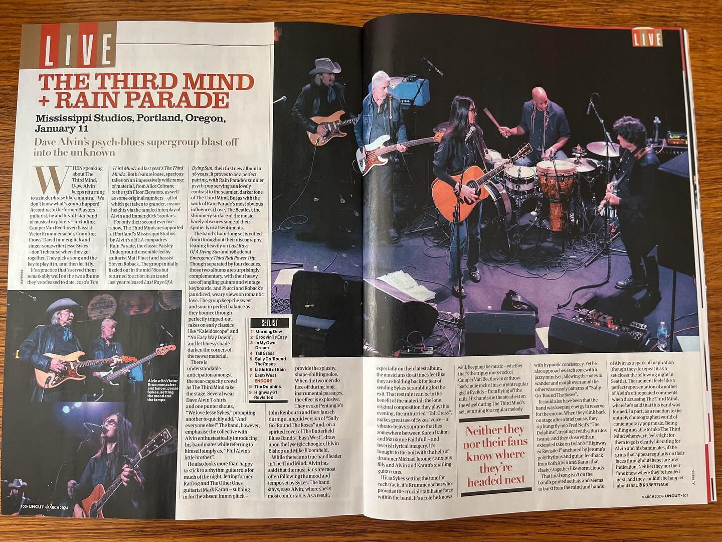&ldquo;Dave Alvin&rsquo;s psych-blues supergroup blast off into the unknown&rdquo;

&ldquo;Neither they nor their fans know where they&rsquo;re headed next&rdquo;

Thank you, Robert Ham and @uncut_magazine for the PDX concert review (the first show o