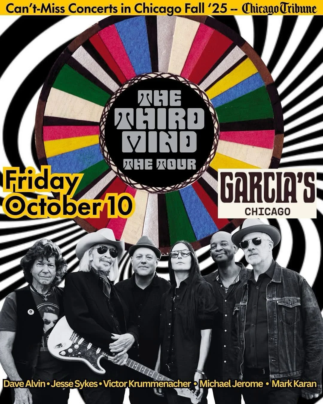 See you this Friday, 10/10 at @garcias_chicago!!

Tickets: at TheThirdMind.net

&ldquo;Though an abundance of legacy acts cozy up to nostalgia as they enter the later phases of their lives, others, like the crew of The Third Mind, grow more curious. 