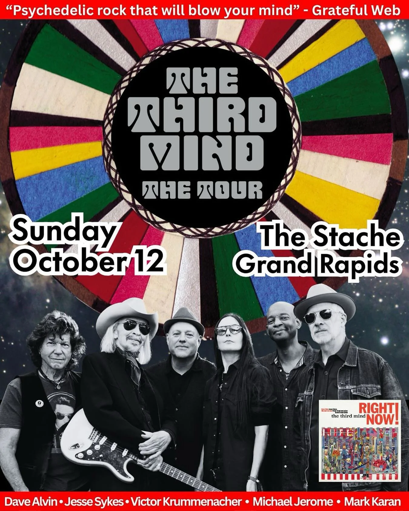 This Sunday!! THE THIRD MIND in concert at The Stache @sectionlive in Grand Papids with special guest @deerfieldrunband! 

&ldquo;... they may just be the coolest jam band out there right now.&rdquo; -Glide Magazine 

&ldquo;Psychedelic rock that wil