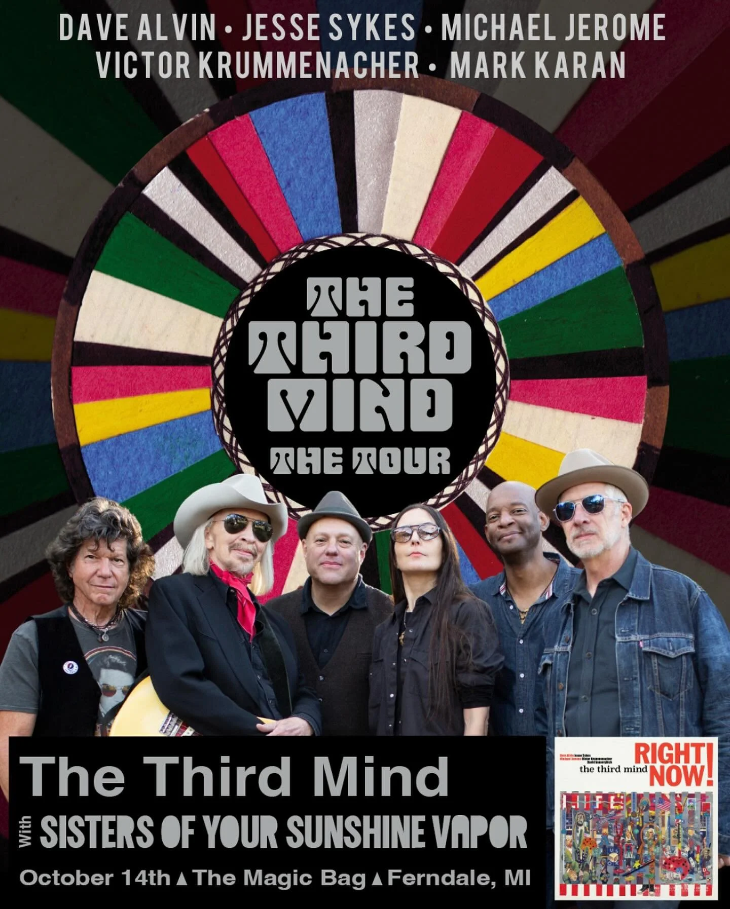 Friends in the Detroit area! THE THIRD MIND will play @themagicbagmi this Tuesday, October 14 with special guest @sistersofyoursunshinevapor ✨

&ldquo; &hellip;a masterful set of amazing covers showing these musicians at the pinnacle of their abiliti