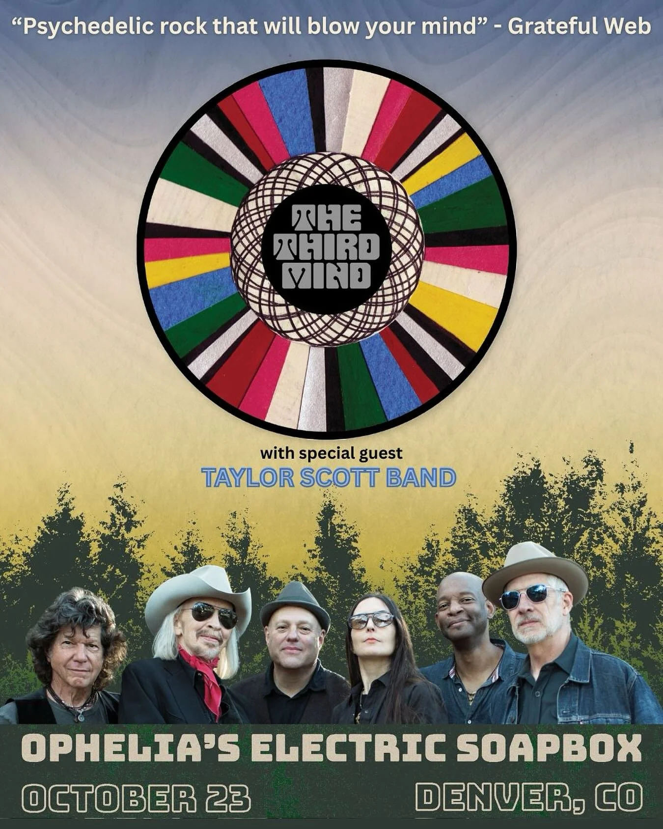 See you next week, Colorado!! THE THIRD MIND will play @opheliasden on Thursday, October 23, with special guest @taylorscottband!! Tickets are available at opheliasdenver.com ✨

&ldquo;Few, if any, are presently doing anything approaching the spontan