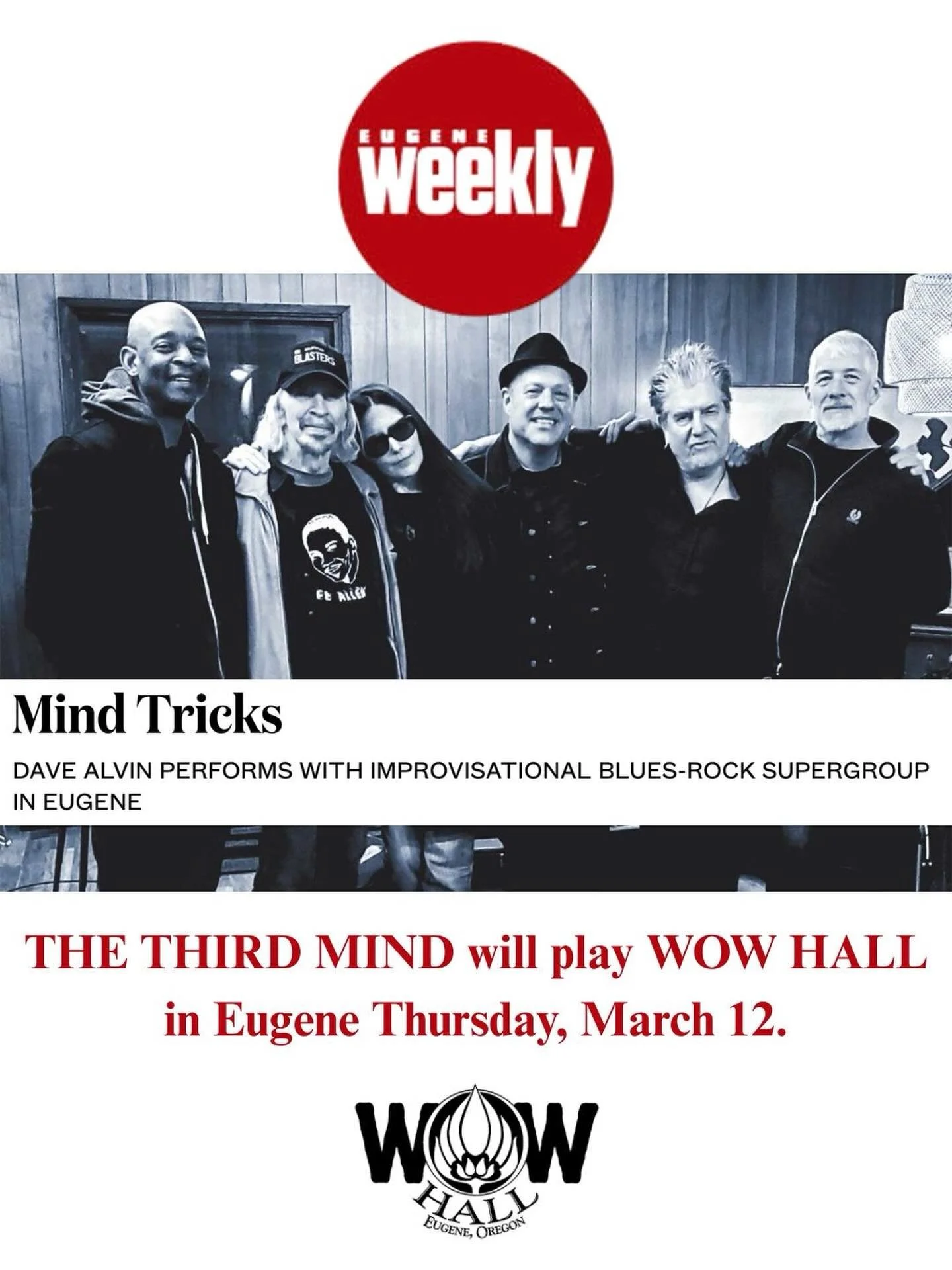 @eugeneweekly features THE THIRD MIND ahead of next week&rsquo;s show at @wowhall

New album SPELLBINDER out one eeek from today!!!