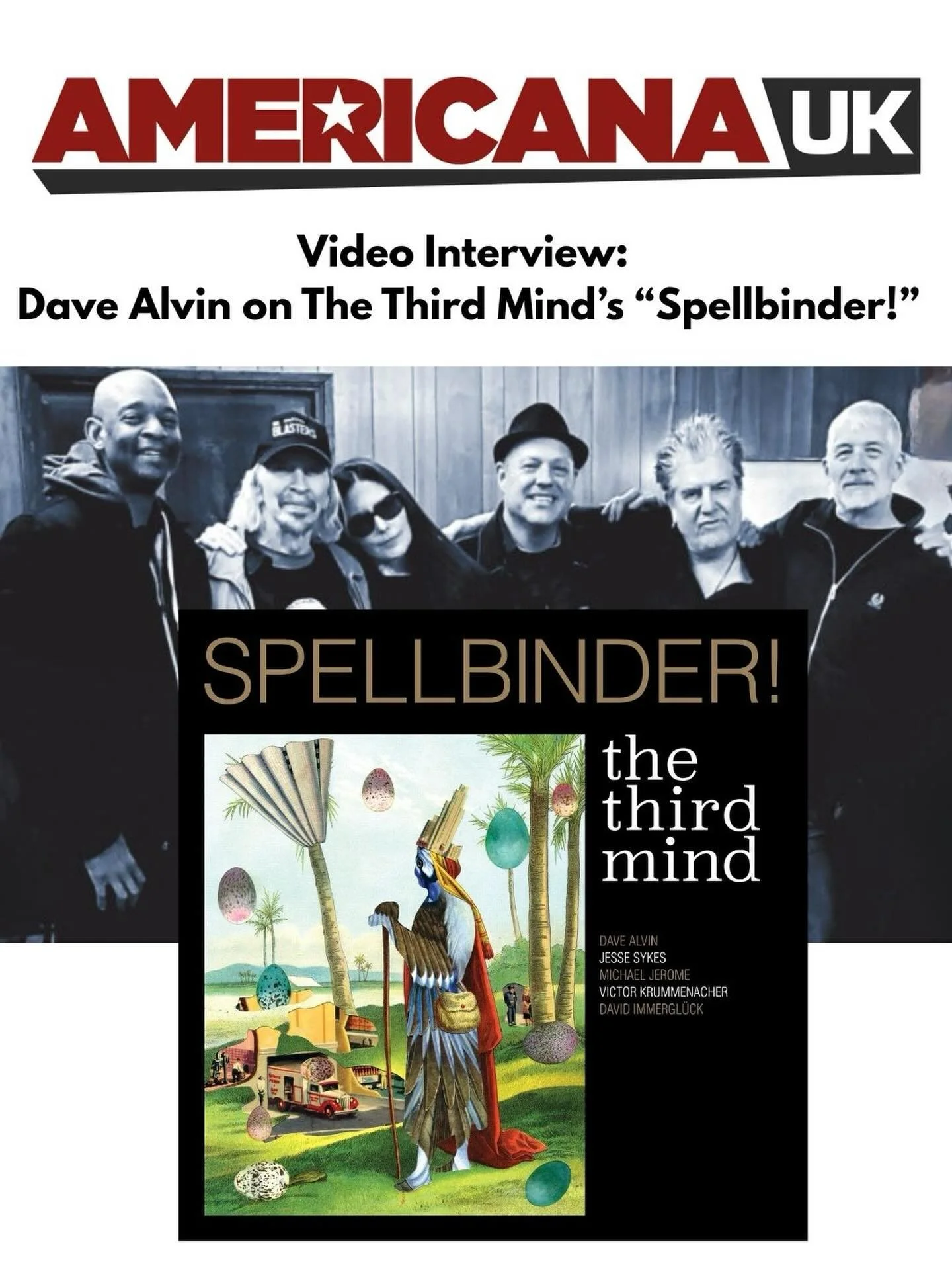 Watch Dave Alvin&rsquo;s interview with @americana_uk_&rsquo;s Martin Johnson talking about our new album Spellbinder! (out tomorrow!!!) and tour (which kicks off tonight!)❗️
.
#newmusic