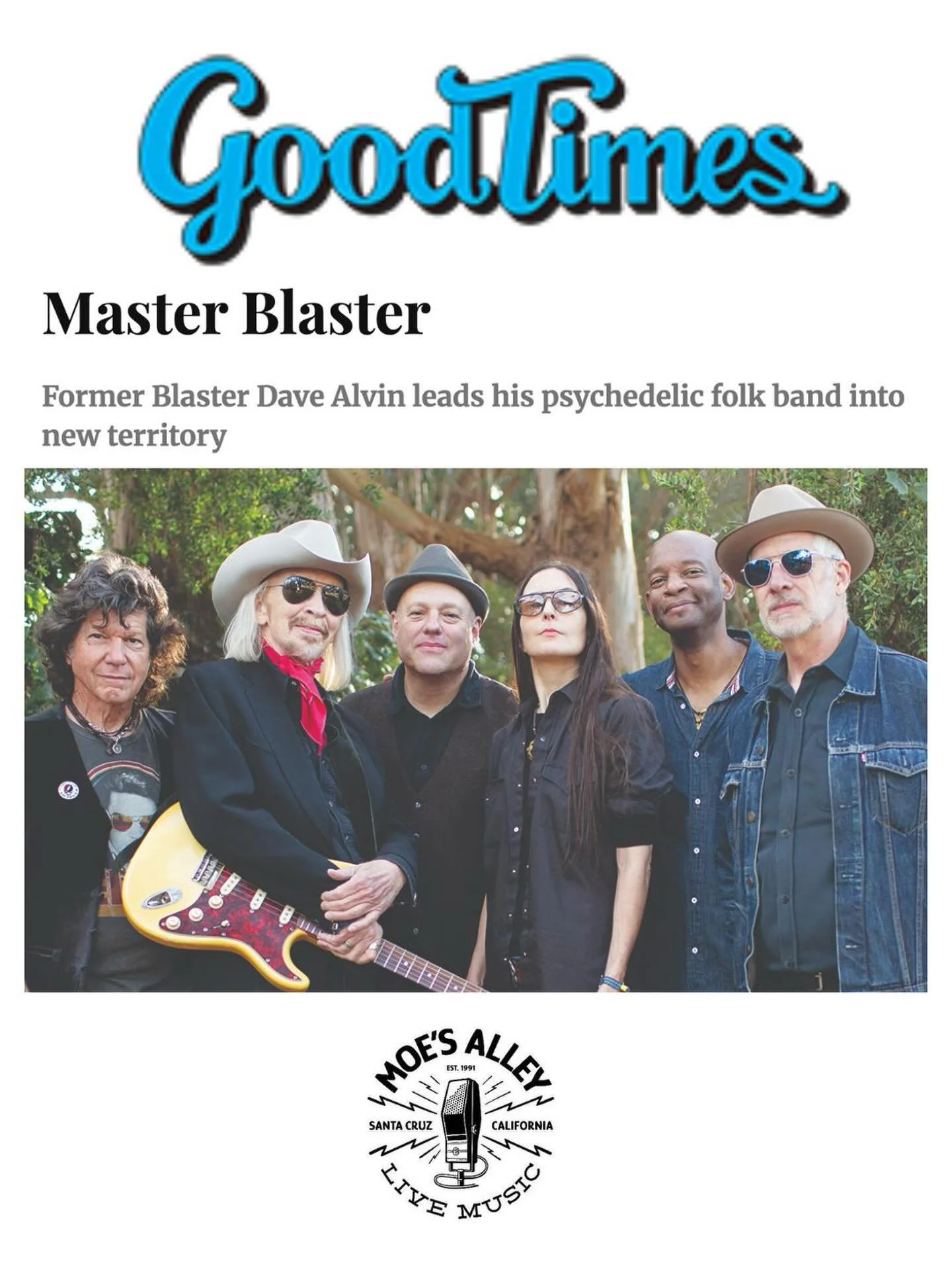&ldquo;... their live sets take you on an adventure, reminding audiences what it&rsquo;s like not to know what&rsquo;s coming next and hang on for the thrilling ride.&rdquo; - Brad Kava, @goodtimessc on THE THIRD MIND, who play @moesalley in Santa Cr