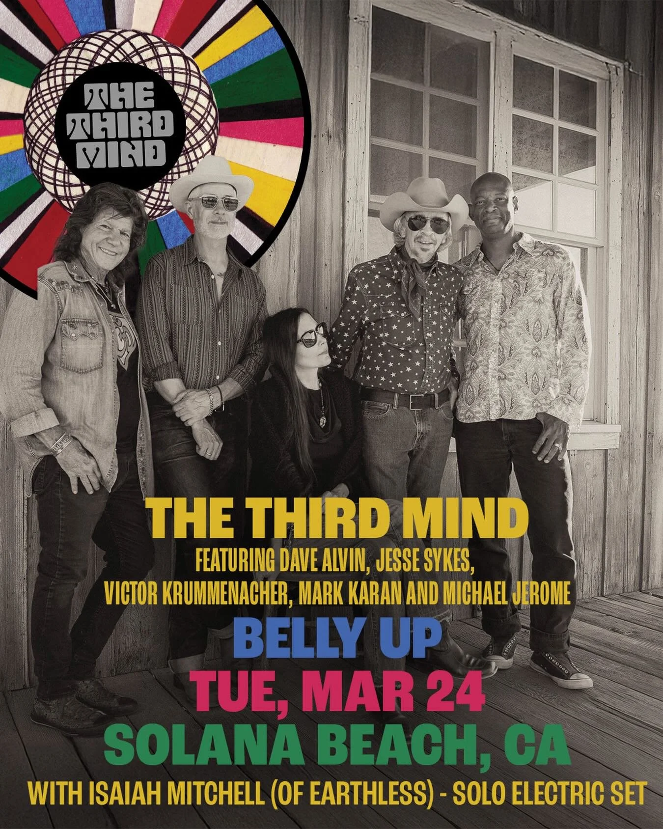 THE THIRD MIND wraps this leg of the Spellbinder! tour tomorrow, Tuesday March 24 at the legendary @bellyuptavern in Solana Beach, with special guest @isaiahmitchellsounds of @earthlessrips doing  a solo acoustic set to start the evening. Don&rsquo;t