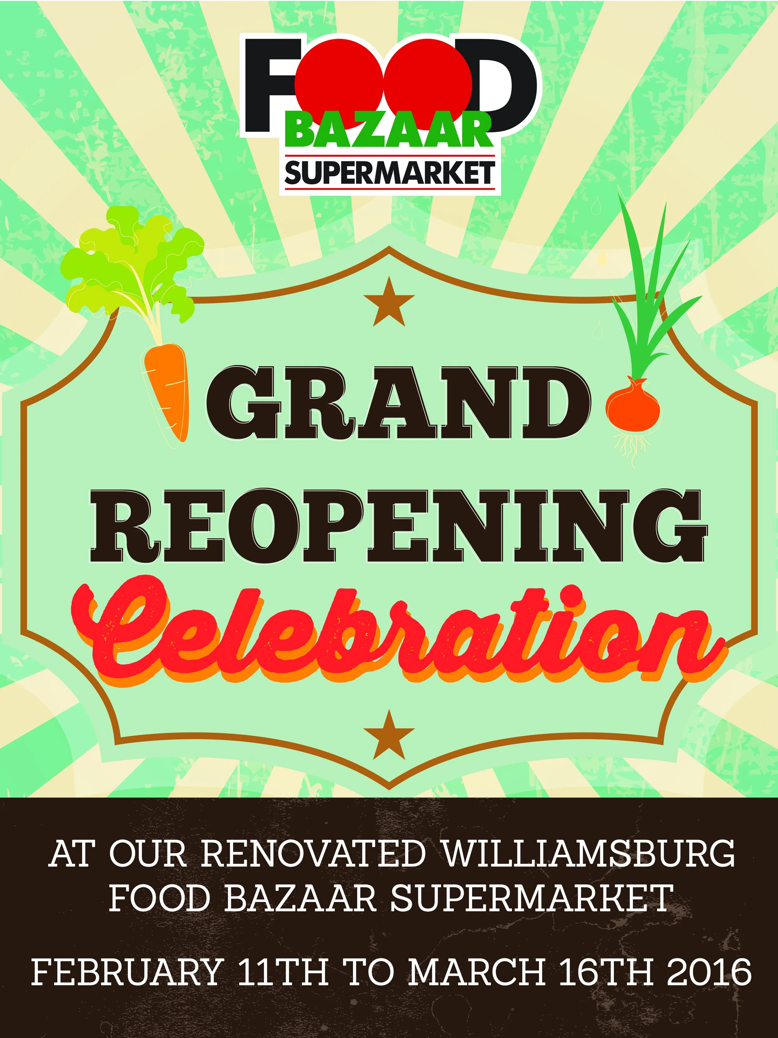 Grand opening poster 2' x 3'