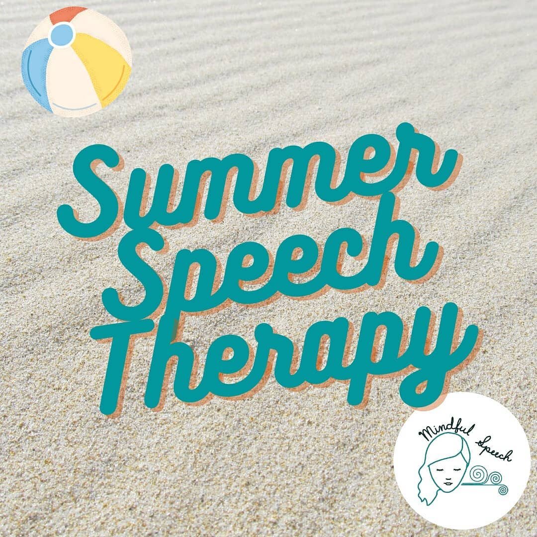 The summer is one of my favorite times for speech-language therapy sessions. Why? Because we can get into the nitty-gritty of what is difficult without the looming deadline of an essay that needs to get done like NOW, we can avoid a summer setback of