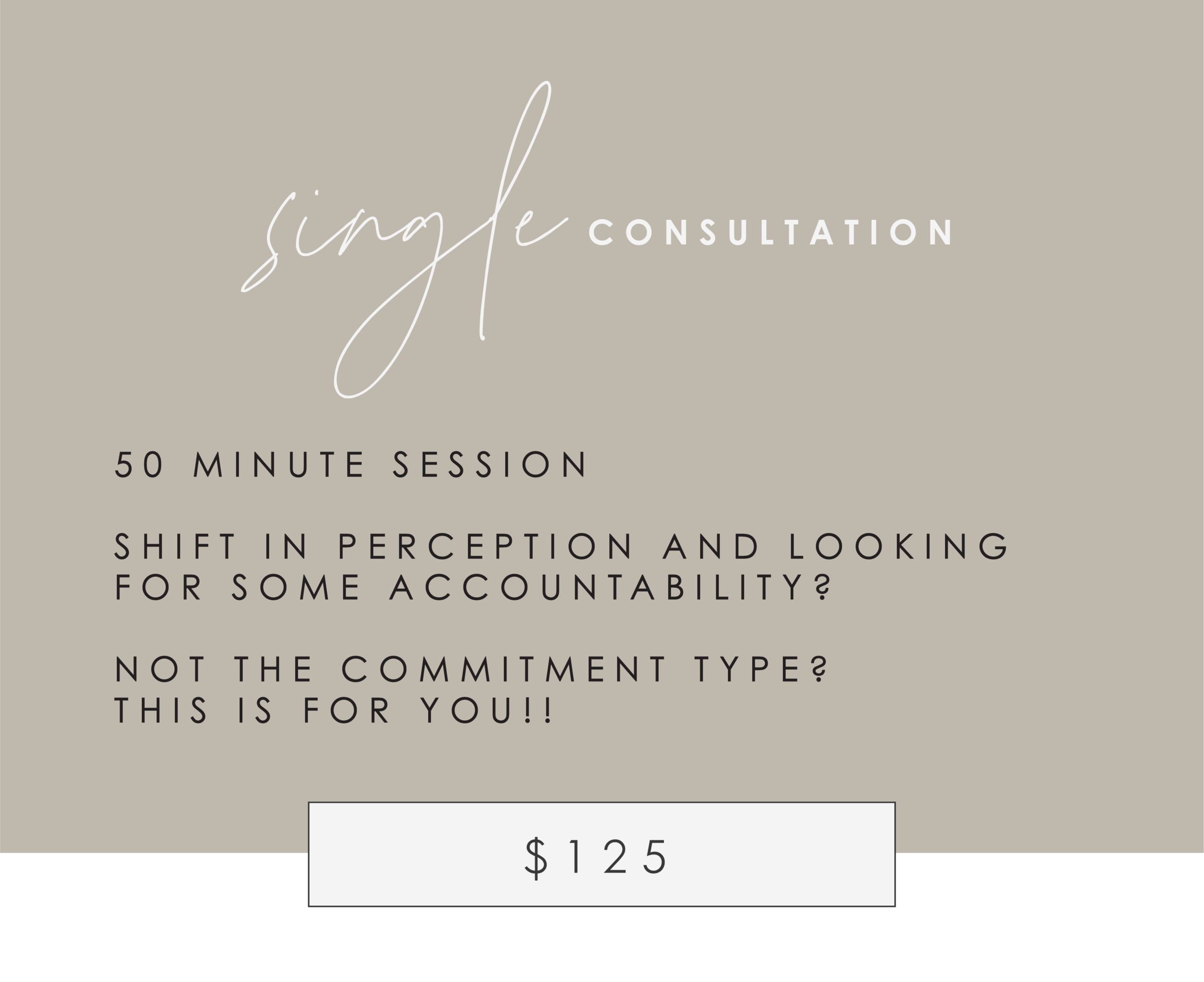 Single Consultation