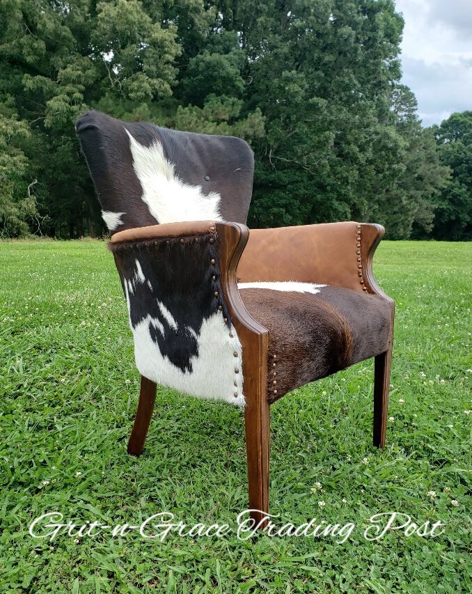 Retro Anna Griffin COWHIDE Cow hide Fabric Material oop The Peyton  Collection.