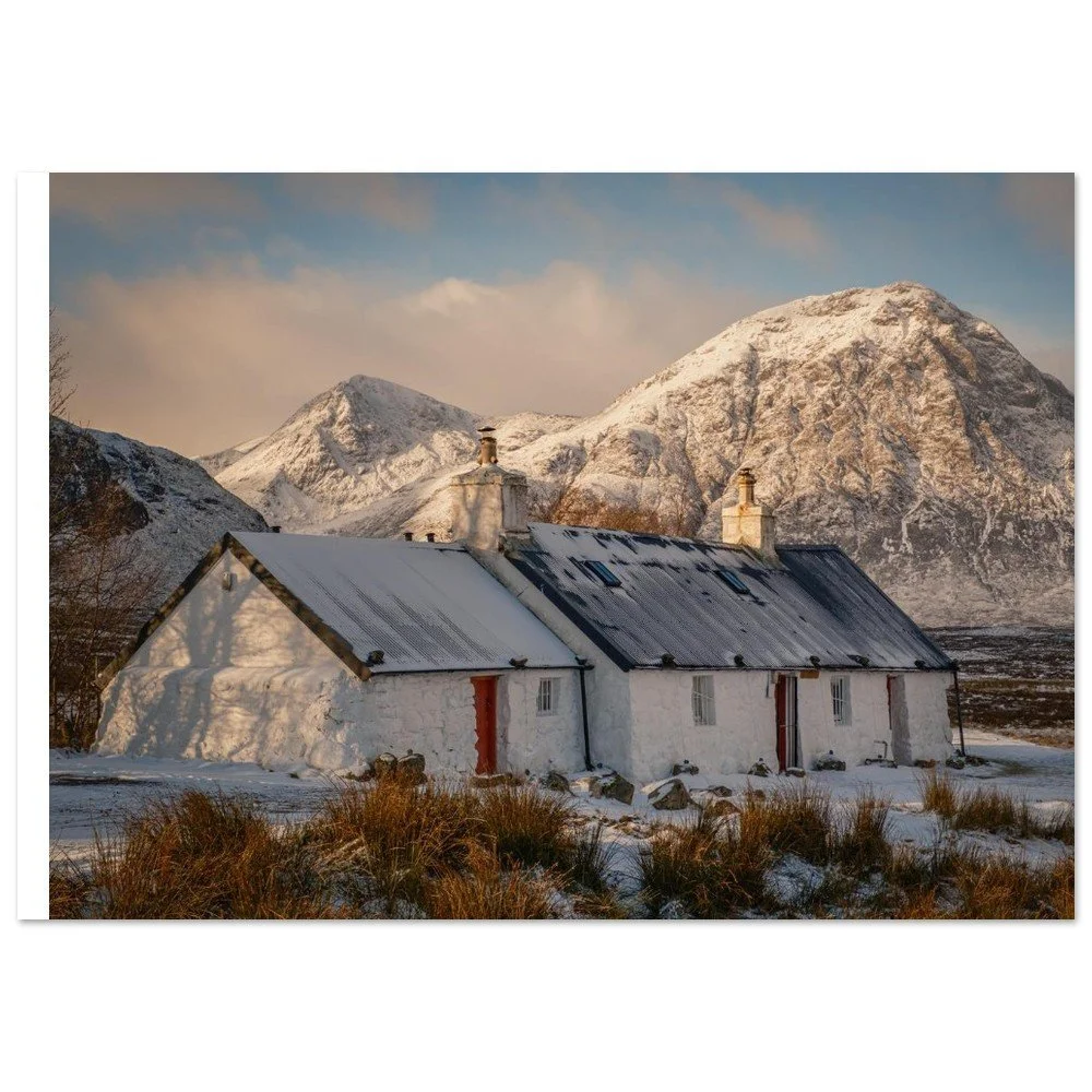 Black Rock Cottage - Glencoe- Fine Art Poster