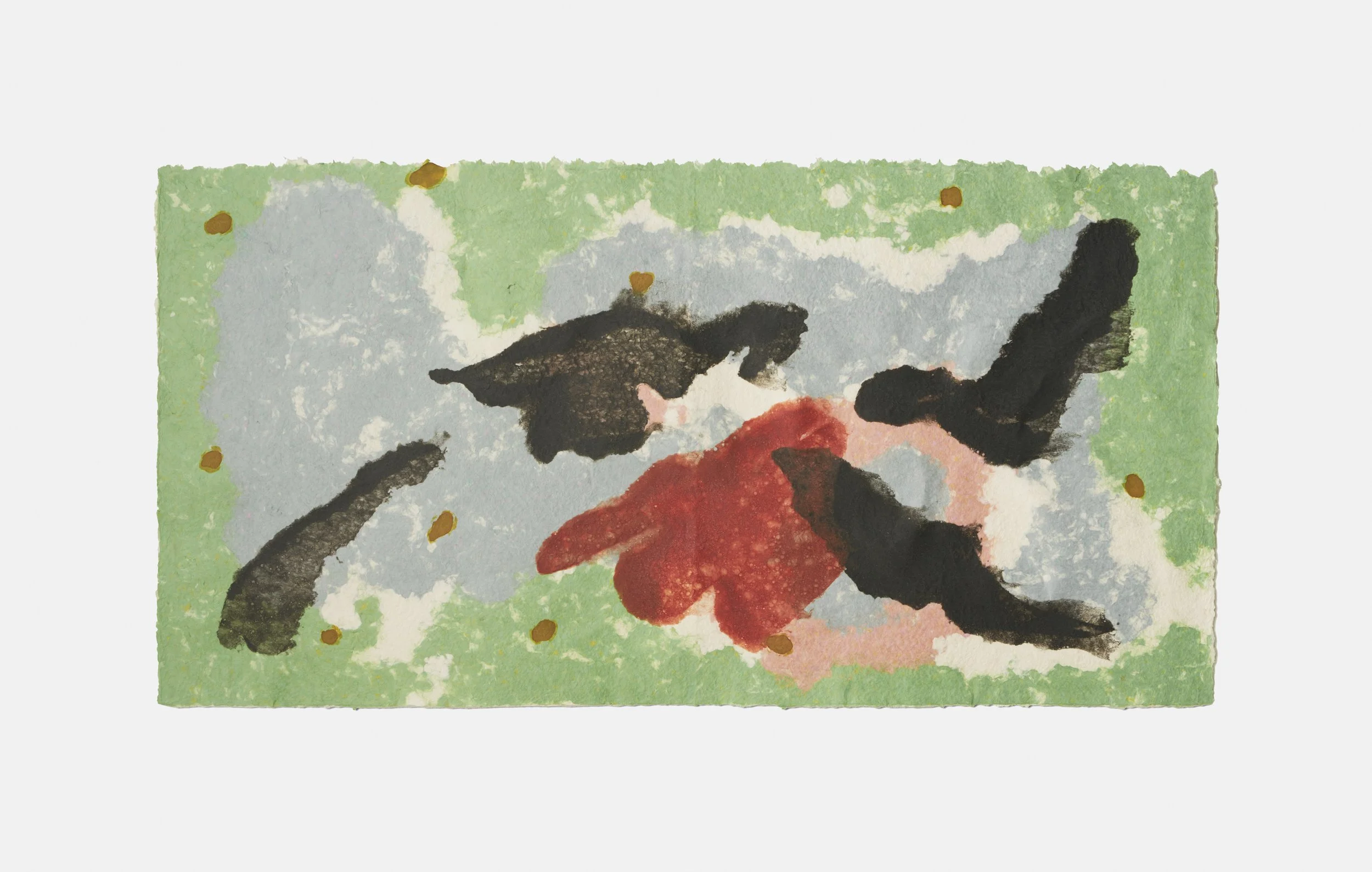 Untitled, Handmade paper, 28.5 x 55.25 inches
