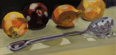 Onions with Metal Spoon 10" x 20"