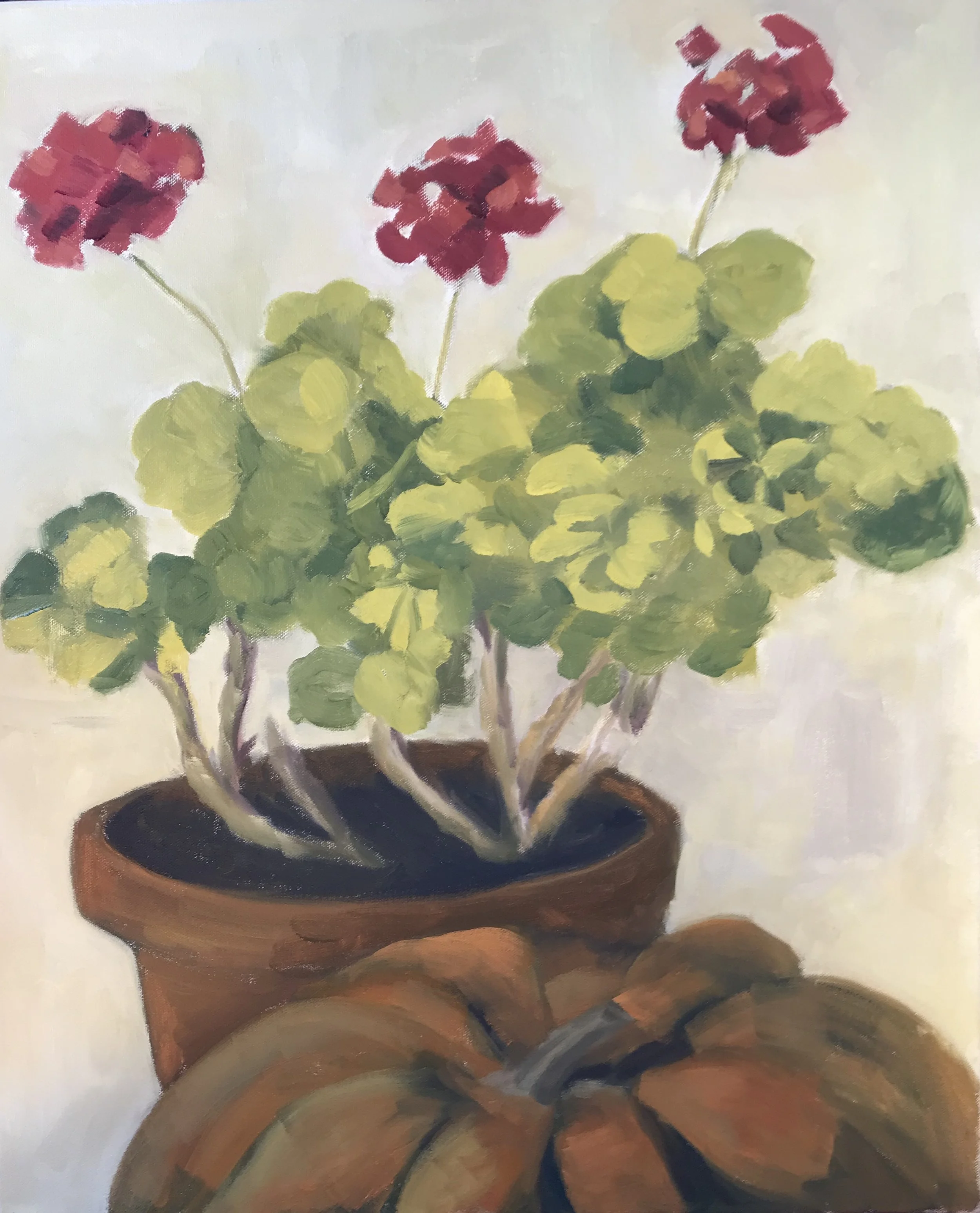 Geranium and Winter Squash