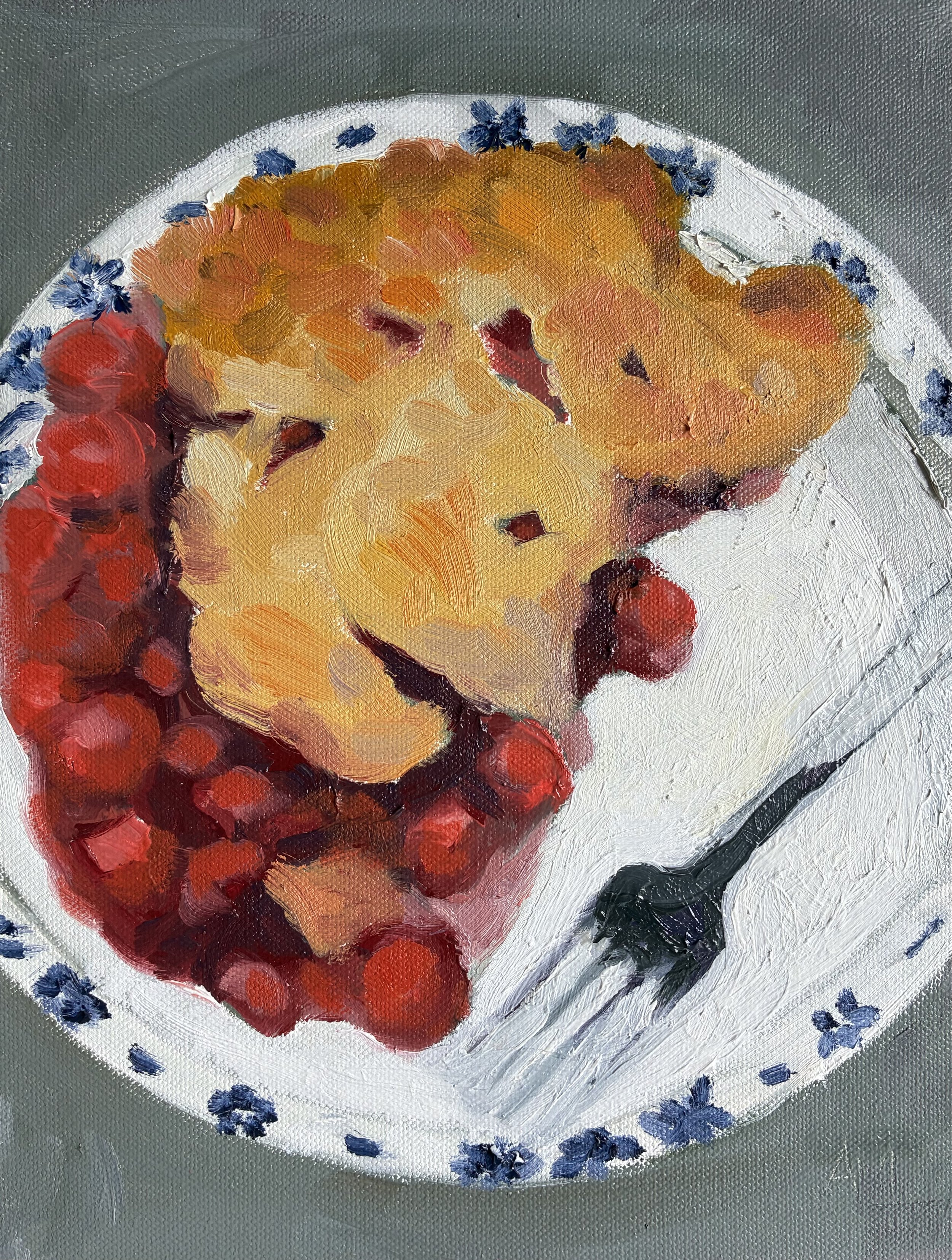 A Plate for Charming Billy                    12"x9"