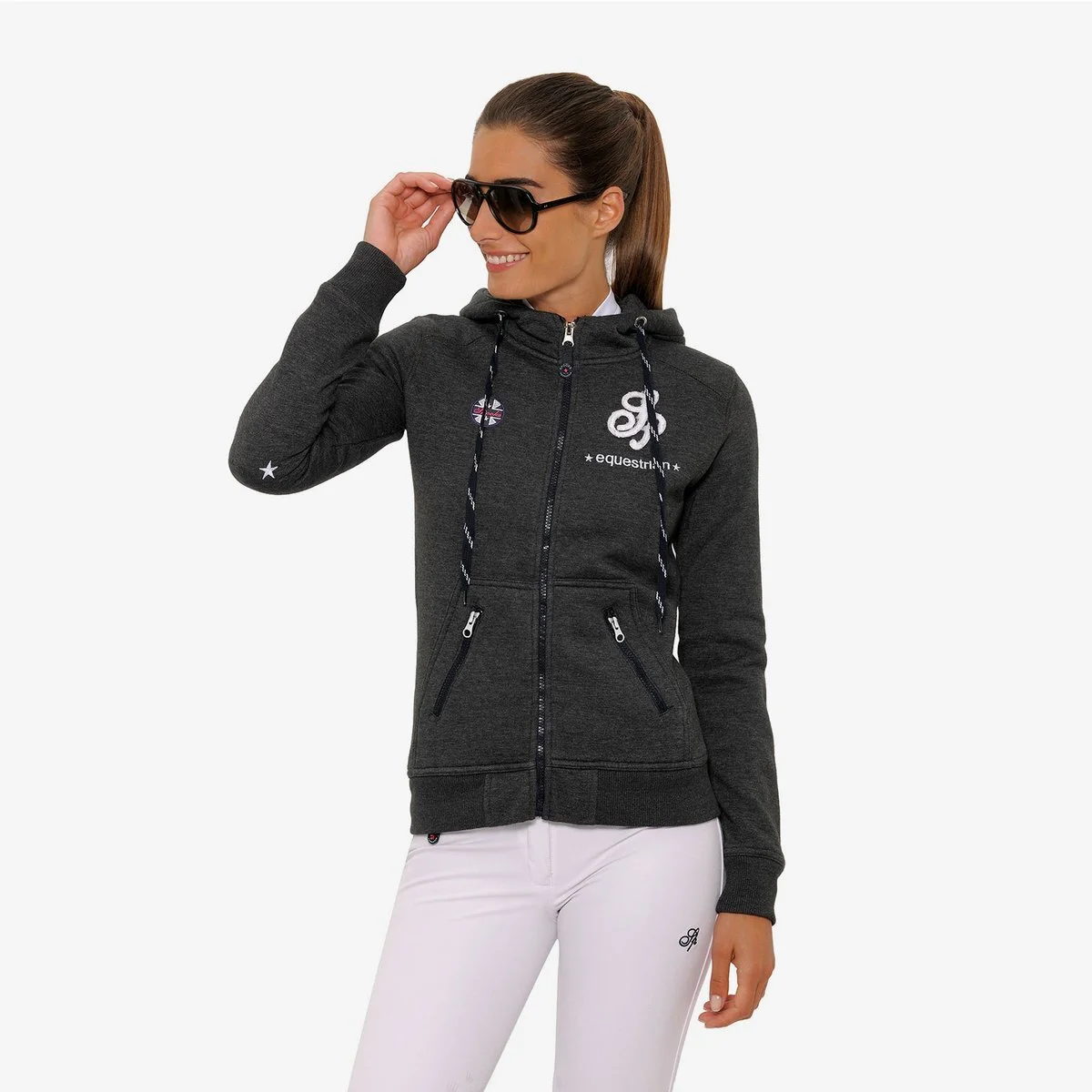 Sweat zipé Sporty Gris Spooks