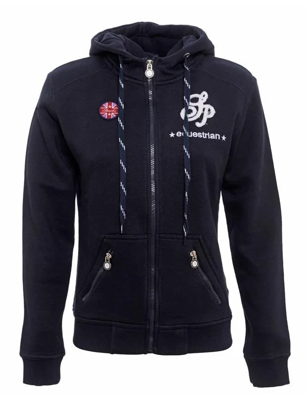 Sweat à capuche polaire zippé Marine - CAVALLERIA TOSCANA