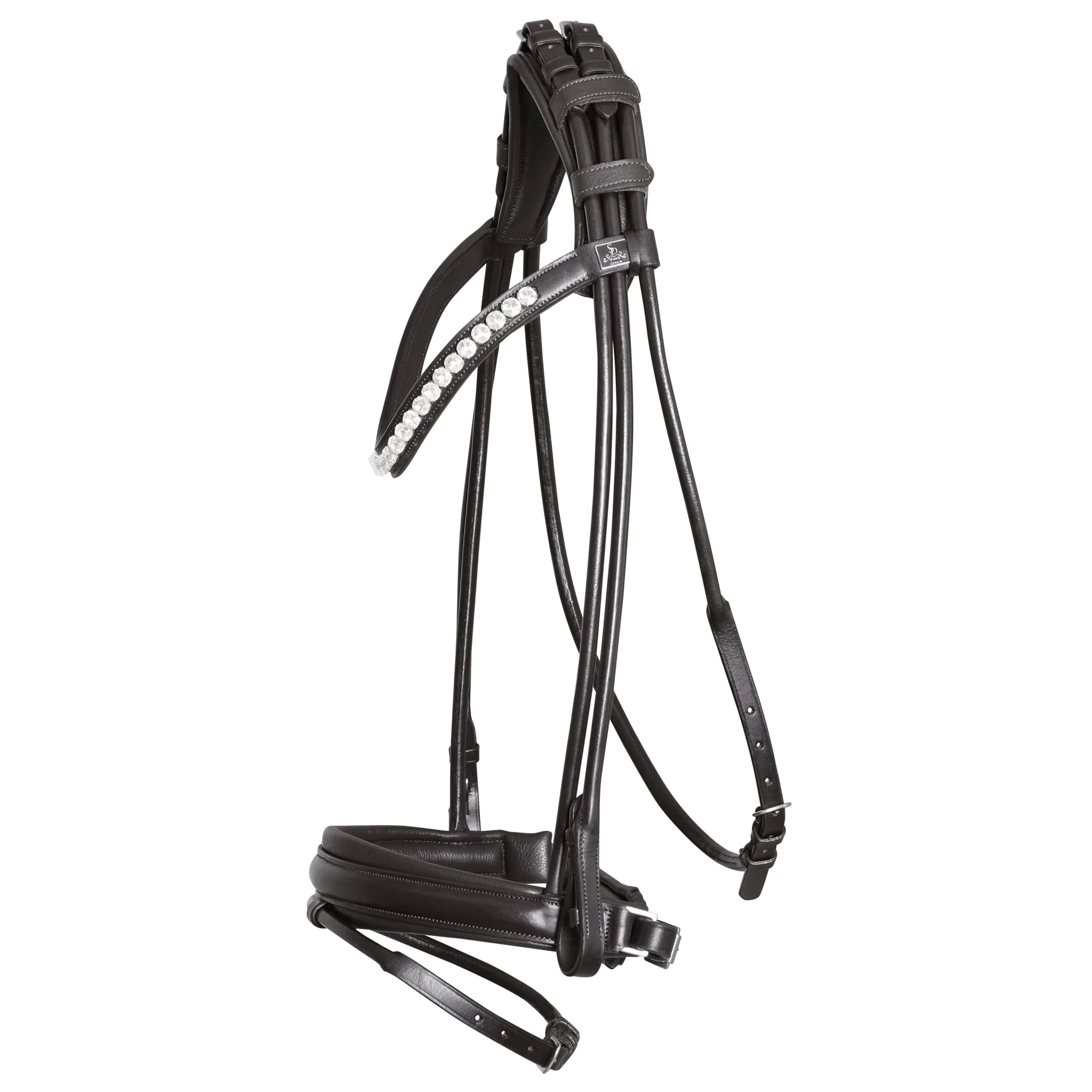 Bride En Cuir Noir Taille Cob - Amigo - Neuve Sans Emballage