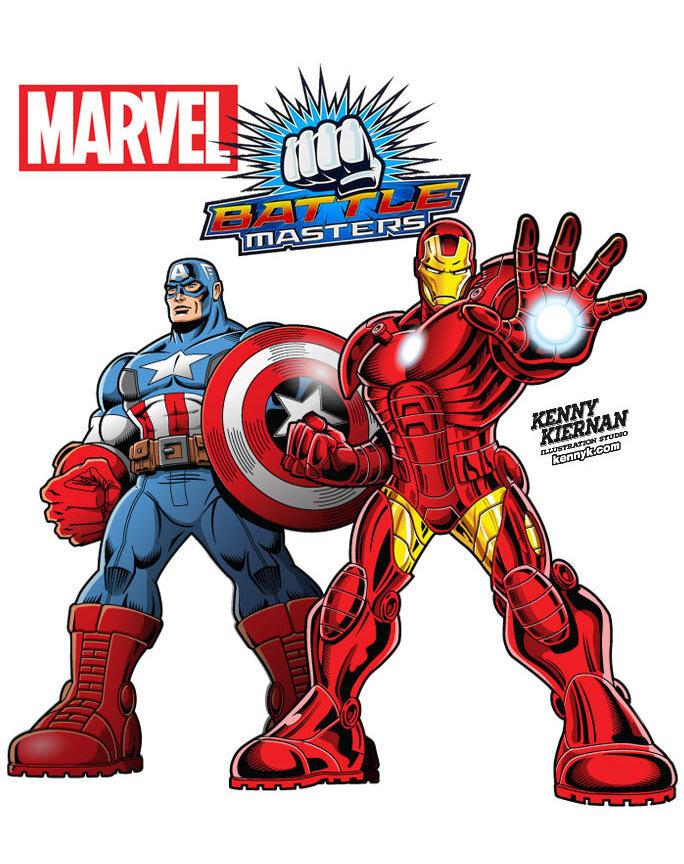 Kenny-Kiernan-Illustration-Studio-Marvel-Superhero-Captain-America-Iron-Man-Battle-Masters-comic-licensed-character-advertising-packaging-childrens-illustrator-mascot-design-toy-game-boardgame-videogame.jpg