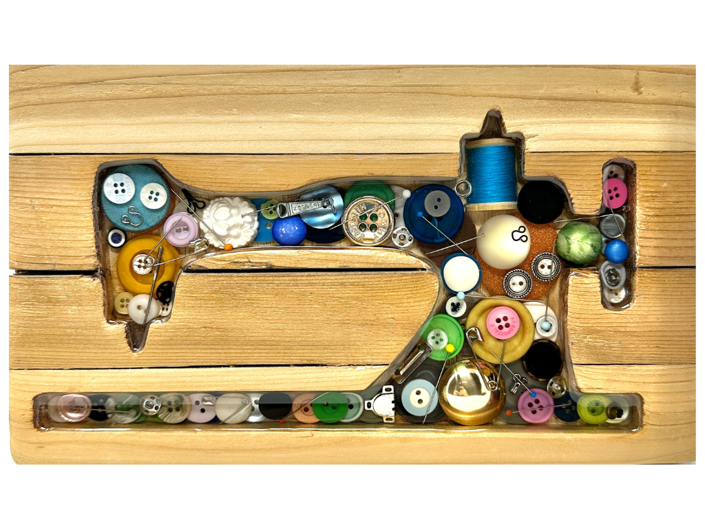 Vintage Button Sewing Machine